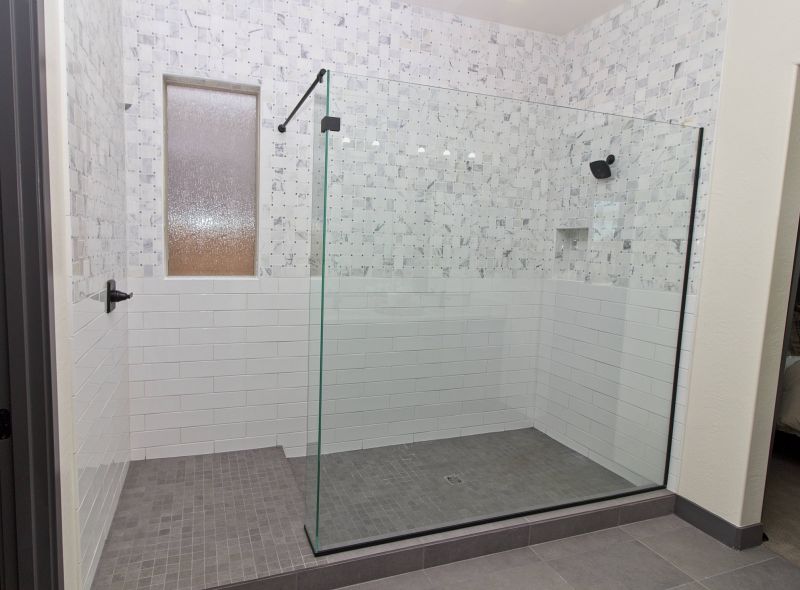 Shower with Recessed Storage Niches